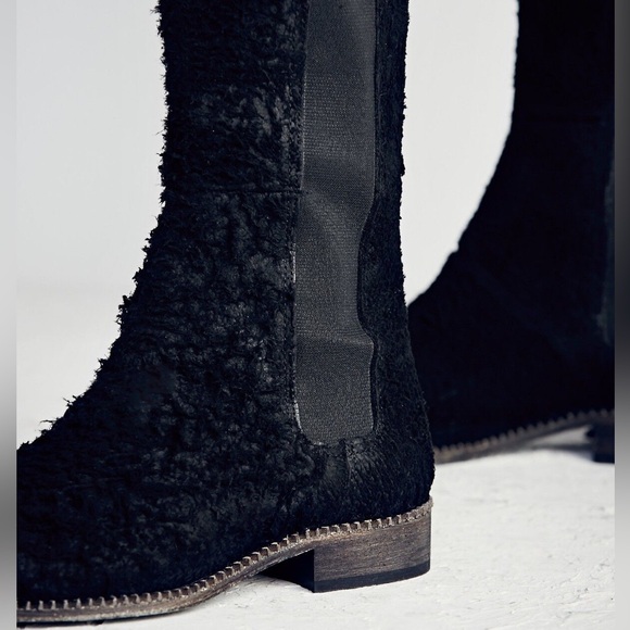 NWOB Free People Callow Black Knee High Boots - Picture 9 of 10